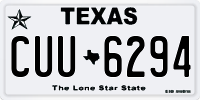 TX license plate CUU6294