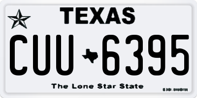 TX license plate CUU6395