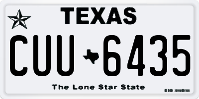 TX license plate CUU6435