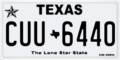 TX license plate CUU6440