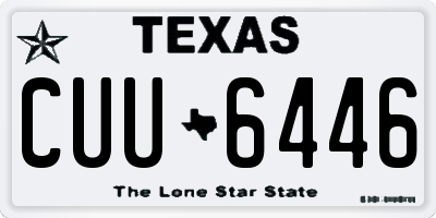 TX license plate CUU6446