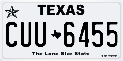 TX license plate CUU6455