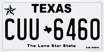 TX license plate CUU6460
