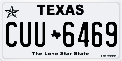 TX license plate CUU6469