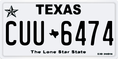 TX license plate CUU6474