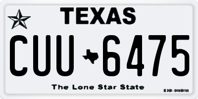 TX license plate CUU6475