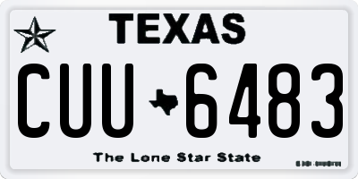 TX license plate CUU6483