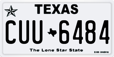TX license plate CUU6484