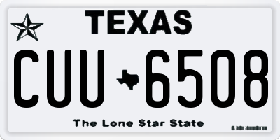 TX license plate CUU6508