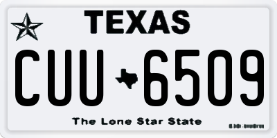 TX license plate CUU6509