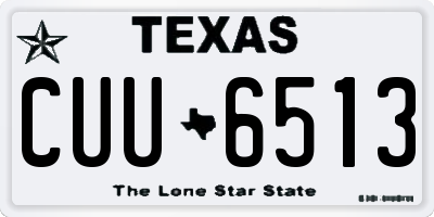 TX license plate CUU6513