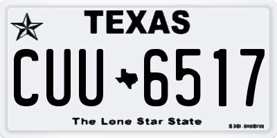 TX license plate CUU6517