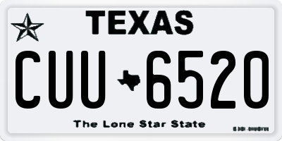 TX license plate CUU6520