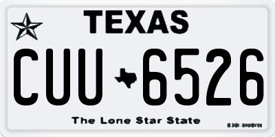 TX license plate CUU6526