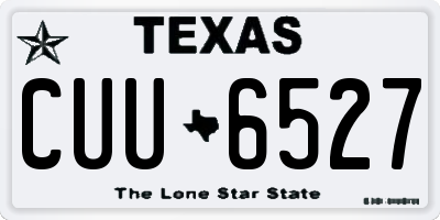 TX license plate CUU6527