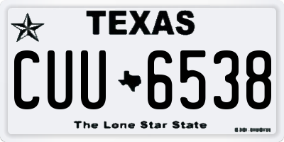 TX license plate CUU6538