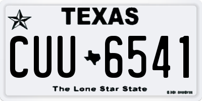 TX license plate CUU6541