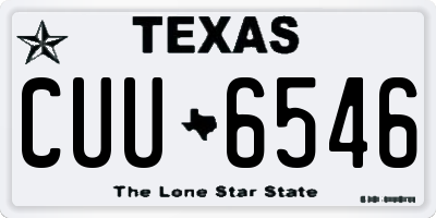 TX license plate CUU6546