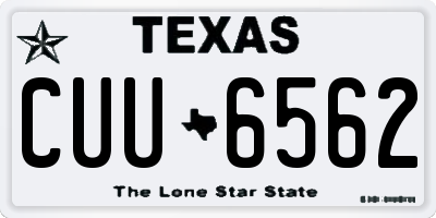 TX license plate CUU6562