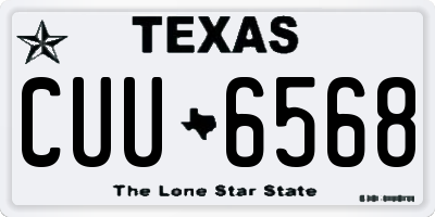 TX license plate CUU6568