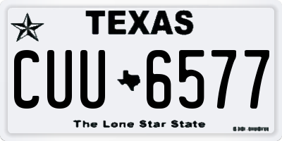 TX license plate CUU6577