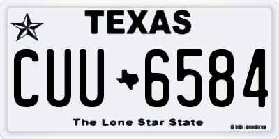 TX license plate CUU6584