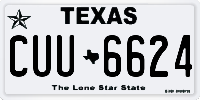 TX license plate CUU6624