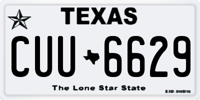 TX license plate CUU6629
