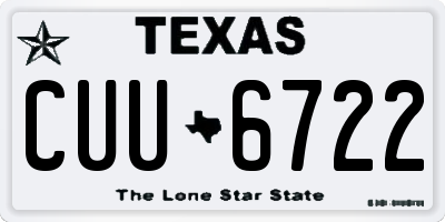 TX license plate CUU6722