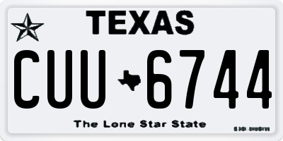 TX license plate CUU6744