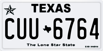 TX license plate CUU6764