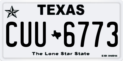 TX license plate CUU6773