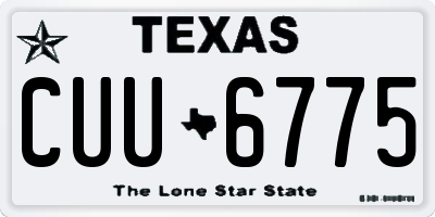 TX license plate CUU6775