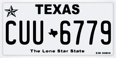 TX license plate CUU6779