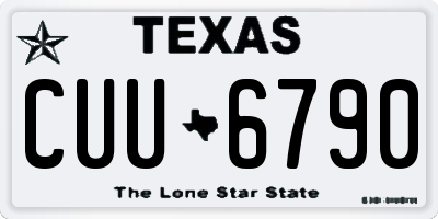 TX license plate CUU6790