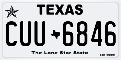 TX license plate CUU6846