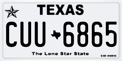 TX license plate CUU6865