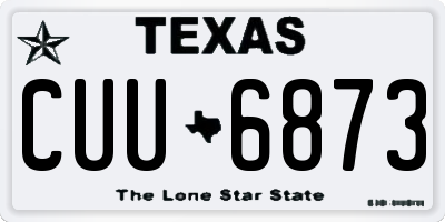 TX license plate CUU6873