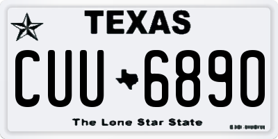 TX license plate CUU6890