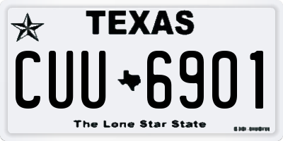 TX license plate CUU6901