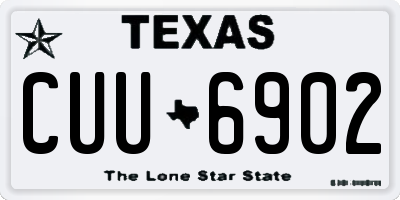 TX license plate CUU6902