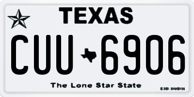 TX license plate CUU6906