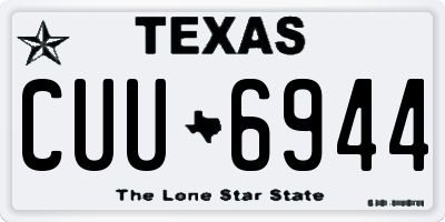 TX license plate CUU6944