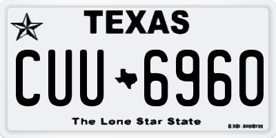 TX license plate CUU6960
