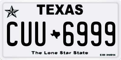 TX license plate CUU6999