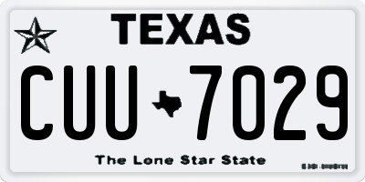 TX license plate CUU7029