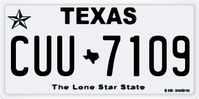 TX license plate CUU7109