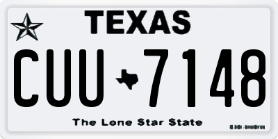 TX license plate CUU7148