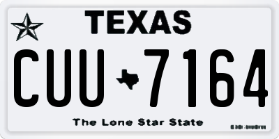 TX license plate CUU7164
