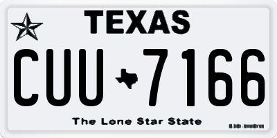 TX license plate CUU7166